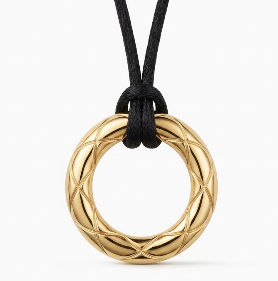 Quilted Ring — On Cord
