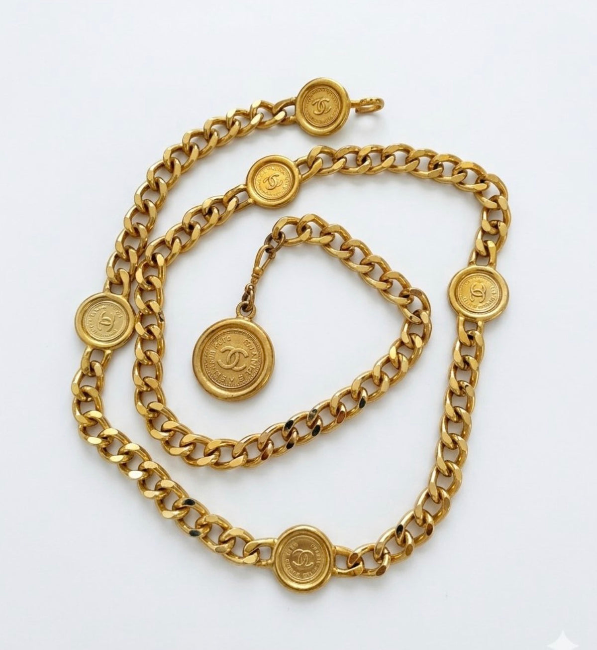 Six Medallion Chain Belt