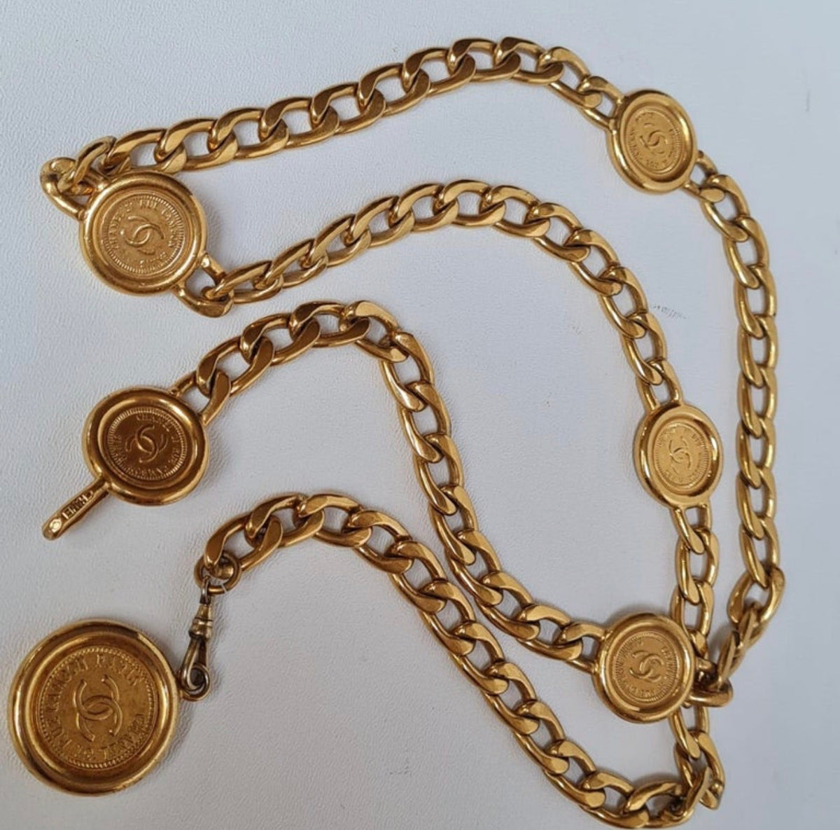 Six Medallion Chain Belt