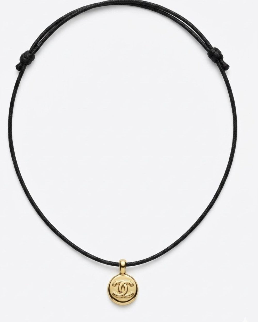 Petite Coin on cord, product photo — Maison Dorée vintage charm necklace
